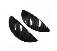 LUOWEINA Pegatina for cejas de faros delanteros Compatible for ORA R1 2018-2022, embellecedor de párpado de faro delantero de fibra de carbono real, cubierta de lámpara de faro delantero de coche Párp