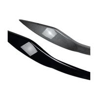 LUOWEINA Pegatina for cejas de faros delanteros de coche, Compatible for Ford, Fiesta MK6 2008 2009 2010 2011 2012 Párpados para faros de coche(Glossy Black)