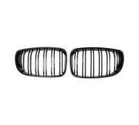 LUOWEINA Racing Grill Car Front Grills Parachoques Hood Grille ABS Compatible for E81 E87 E82 E88 128I 130I 135I 2008-2011 Rejilla de parachoques delantera para coche(Gloss Black)