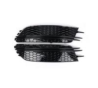 LUOWEINA Rejilla de lámpara antiniebla for parachoques delantero, Compatible for A6, 4G C7 2012-2015, cubiertas de parrilla de luz antiniebla de panal de coche 4G0807681 4G0807682 Rejilla de parachoqu