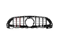 LUOWEINA Rejilla de parachoques delantero, apta para, Clase C W206 2022+ C200 C220 C300 Car Styling Sport Racing Grill con cámara Rejilla de parachoques delantera para coche(Red and Carbon)