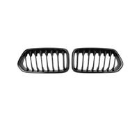 LUOWEINA Rejilla de parachoques delantero de coche, Compatible for X2 F39 2018-2022, parrilla de carreras, embellecedor de parrilla de listón único negro brillante, accesorios ABS Rejilla de parachoqu