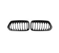 LUOWEINA Rejilla de parachoques delantero de coche, Compatible for X2 F39 2018-2022, parrilla de carreras, embellecedor de parrilla de listón único negro brillante, accesorios de rejillas ABS Rejilla