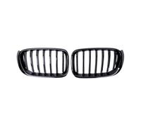 LUOWEINA Rejilla de parachoques delantero de coche, Compatible for X3 F25 X4 F26 2014-2017, parrillas de repuesto de listón único negro brillante, parrilla de carreras Rejilla de parachoques delantera