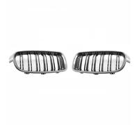 LUOWEINA Rejilla de parachoques delantero de coche de doble listón Compatible for F30 F31 F35 2013 2014 2015 2016 2017 2018 2019 parrillas de carreras Rejilla de parachoques delantera para coche(Carbo