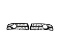 LUOWEINA Rejilla de Parachoques Inferior Delantero, Compatible for A4, B7 A4 S-Line S4 2005-2008 Luz antiniebla en Forma de Panal Rejilla de parachoques delantera para coche(Chrome)