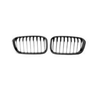 LUOWEINA Rejilla delantera del coche, Compatible for F20 F21 116i 118i 120i 125i 2015-2018 Rejillas de capó Marco de rejilla de listón único Rejilla alta Rejilla de parachoques delantera para coche(Ma
