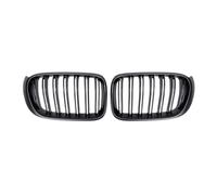 LUOWEINA Rejilla Delantera del Coche, Compatible for X3, F25 X4 F26 2014-2017 Rejillas de Listones Dobles Accesorios ABS Parrillas Parrilla de Carreras Rejilla de parachoques delantera para coche(Matt