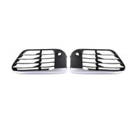 LUOWEINA Rejilla exterior del parachoques delantero del parabrisas, Compatible for F48, X1 2016-2019 51117453987 51117453988 Auto izquierdo + derecho Rejilla de parachoques delantera para coche