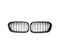 LUOWEINA Rejillas de parachoques delantero de coche, Compatible for 1 serie F20 F21 LCI 120i 2015-2017, rejilla de repuesto de doble listón, parrilla de carreras Rejilla de parachoques delantera para