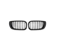 LUOWEINA Rejillas de parachoques delantero de coche, Compatible for E46 3 Series 2002-2005, parrillas de 4 puertas, parrilla de carreras ABS de doble línea Rejilla de parachoques delantera para coche(