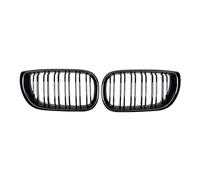 LUOWEINA Rejillas de parachoques delantero de coche, Compatible for E46 3 Series 2002-2005, parrillas de 4 puertas, parrilla de carreras ABS de doble línea Rejilla de parachoques delantera para coche(