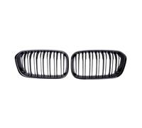 LUOWEINA Rejillas de parachoques delantero de coche, parrilla de carreras Compatible for F20 F21 118i 120i 125i 116i 2015-2017, rejilla de repuesto de doble listón Rejilla de parachoques delantera par