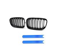 LUOWEINA Rejillas de repuesto for parachoques delantero de coche, tiras embellecedoras Compatible for serie 1, F20, F21, 116i, 118i, 11-14, parrillas de carreras Rejilla de parachoques delantera para