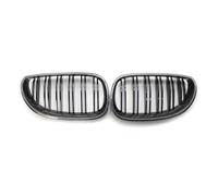 LUOWEINA Rejillas delanteras, Compatible for E60 E61 M5 525i 528i 528xi 2003-2009 Sport Hood Grill Rejilla de parachoques delantera para coche(Carbon Fiber)