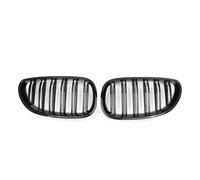 LUOWEINA Rejillas delanteras, Compatible for E60 E61 M5 525i 528i 528xi 2003-2009 Sport Hood Grill Rejilla de parachoques delantera para coche(Gloss Black)
