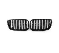 LUOWEINA Rejillas delanteras, Compatible for X3 E83 2007-2010, parrilla deportiva negra brillante for capó Rejilla de parachoques delantera para coche