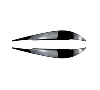 LUOWEINA Tapa de la lámpara del faro delantero del coche, pegatina for cejas, embellecedor for Serie 4 F32 F33 F36 2014-2020 Párpados para faros de coche(Glossy Black)