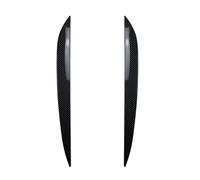 LUOWEINA Tapas de párpados de coche ABS fibra de carbono ceja lámpara de faro automático cubierta de cejas pegatinas de Compatible for Volkswagen, Compatible for VW, Touareg 2010-2018 Párpados para fa
