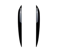 LUOWEINA Tapas de párpados de coche ABS fibra de carbono ceja lámpara de faro automático cubierta de cejas pegatinas de Compatible for Volkswagen, Compatible for VW, Touareg 2010-2018 Párpados para fa