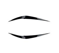 LUOWEINA Tapas de párpados for faros delanteros Compatible for X1 F48 F49 2015 2016-2022 ABS Kit de carrocería de plástico alerón accesorios for automóviles Párpados para faros de coche(Gloss Black)