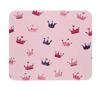 Luoweisi Alfombrilla de ratón con diseño de coronas lindas de 25 x 21 cm, alfombrilla de mouse ultrafina con base antideslizante para computadora de juegos, laptop, uso en casa y oficina