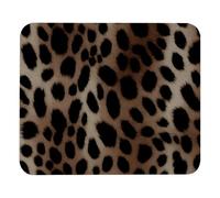 Luoweisi Alfombrilla de ratón con estampado de leopardo de 25 x 21 cm, alfombrilla de ratón ultrafina con base antideslizante para computadora de juegos, laptop, uso en casa y oficina