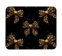 Luoweisi Alfombrilla de ratón con lazos de leopardo de 25 x 21 cm, alfombrilla de mouse ultrafina con base antideslizante para computadora de juegos, laptop, uso en casa y oficina