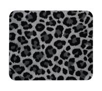 Luoweisi Alfombrilla de ratón con textura de leopardo negro de 25 x 21 cm, alfombrilla de mouse ultrafina con base antideslizante para computadora de juegos, laptop, uso en casa y oficina