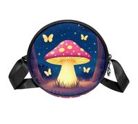 Luoweisi Bolsos cruzados con corazones negros para mujer, bolso de hombro redondo de moda, Multicolor 14, Talla única