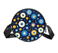 Luoweisi Cats Paws - Bolsos cruzados redondos para mujer, diseño de patas de gato, Multicolor 15, Talla única