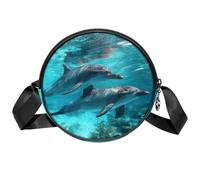 Luoweisi Cool Cats - Bolsos cruzados para mujer con diseño de gato cruzado de moda, bolso de hombro redondo, Multicolor 3, Talla única