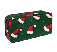 Luoweisi Estuche para lápices de gran capacidad, organizador de artículos de papelería, bolsa multifuncional para almacenamiento de suministros de oficina, muñeco de nieve de caramelos de Navidad,