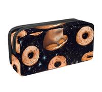 Luoweisi Estuche para lápices de gran capacidad, organizador de artículos de papelería, bolsa multifuncional para almacenamiento de suministros de oficina, Daisy Capybara, Multicolor 3,