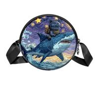 Luoweisi Kawaii Cats - Bolsos cruzados para mujer, bolso cruzado de moda, bolso de hombro redondo, Multicolor 9, Talla única