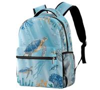 Luoweisi Ocean Beach - Mochila escolar para niños y niñas, ligera, informal, para viajes, deportes, Multicolor 1, M, Casual