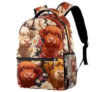 Luoweisi Ocean Beach - Mochila escolar para niños y niñas, ligera, informal, para viajes, deportes, Multicolor 3, M, Casual