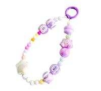 Luoyiyuan Correa de moda para teléfono celular, elegante y colorida, colgante de cuentas, antipérdida, joyería