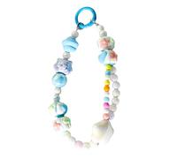 Luoyiyuan Correa de moda para teléfono celular, elegante y colorida, colgante de cuentas, antipérdida, joyería