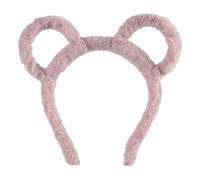 Luoyiyuan Diademas hechas a mano con orejas de oso de peluche para reuniones temáticas de animes, Navidad, accesorios para el cabello