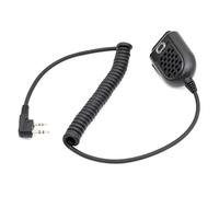 Luoyiyuan Micrófono portátil de mano de 2 pines con alta sensibilidad para radio UV5R 888S, comunicación clara de dos vías