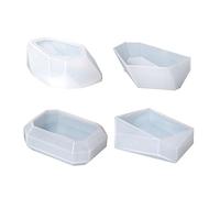 Luoyiyuan Molde de piedra de silicona de resina epoxi de cristal para conservación de flores, manualidades, fabricación de jabón de piedra, moldes de silicona para hacer Navidad