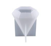 Luoyiyuan Moldes de resina cónica, molde de silicona hexagonal para jabón, para hornear, joyería hecha a mano de silicona epoxi