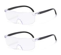 Lupa,3X Lupas de Gran Aumento,Gafas Lupa,Gafas Aumento para Trabajo de Precisión,Lupa para Leer Libros,Bloqueo de Luz Azul,para Usuarios de Gafas,para el Trabajo de Cerca,Aficiones,Lectura,2 pcs