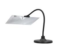 Lupa 4X con Soporte, Lupa Manos Libres con Lente de 9,9 X 5,7 Pulgadas, Tornillos Autorroscantes, Lupa de Página de Cuello de Cisne Flexible para Lectura, Costura, Reparación de