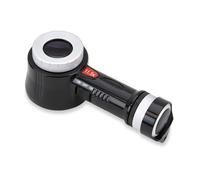Lupa Amplificador Con Retículo LED UV Luz 11.5x Monóculo CARSON CP-45
