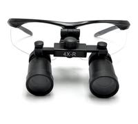 Lupa binocular dental de alta potencia, lente de cristal óptico de lupa dental 4X 6X 8X, amplio campo de visión, adecuado para operaciones médicas quirúrgicas (4X)