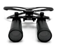 Lupa binocular dental de alta potencia, lente de cristal óptico de lupa dental 4X 6X 8X, amplio campo de visión, adecuado para operaciones médicas quirúrgicas (6X)