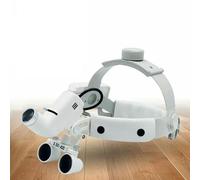 Lupa binocular para faros delanteros y diadema LED de 5 W, 3,5 x 420 mm