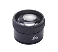 Lupa cilíndrica de aleación de zinc con potencia óptica de 30x para joyería, artesanos, relojeros, técnicos y coleccionistas (negro)